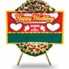 bunga papan happy wedding rawabelong