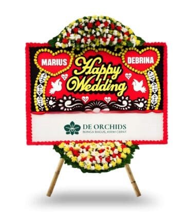 bunga papan wedding jakarta