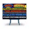 bunga papan wedding Makassar